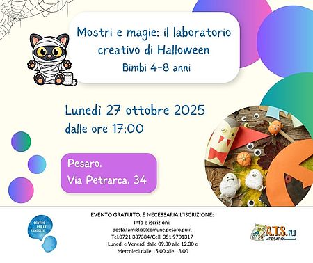 Mostri e magie: il laboratorio creativo di Halloween