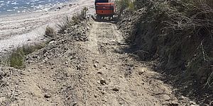 strada di Castel di mezzo che porta al mare