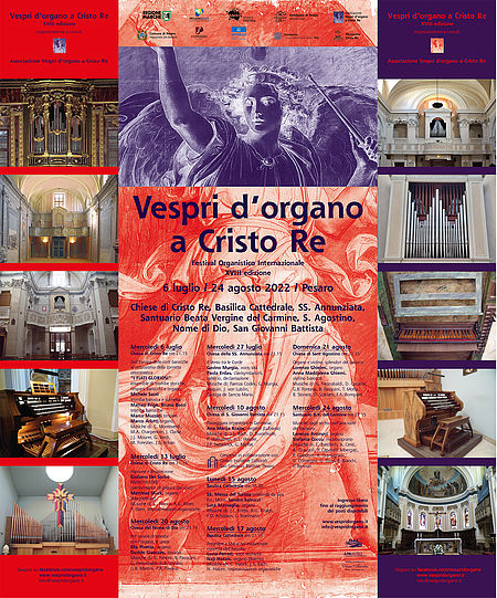 Vespri d'Organo a Cristo Re 2022. Manifesto