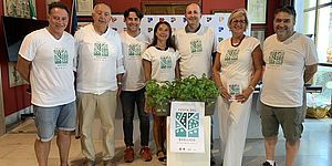 Tosti Belloni Maulucci Vitri Vimini Baldi Ciabocchi con davanti piantine di basilico