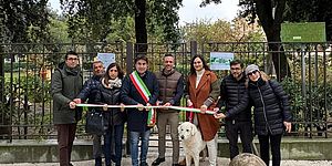 Biancani Conti Della dora e altri davanti allo sgambatoio