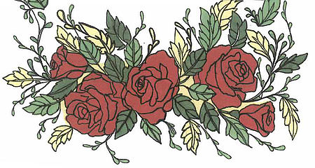 Disegno di alcune rose