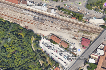 L'area del parcheggio - immagine Google Maps