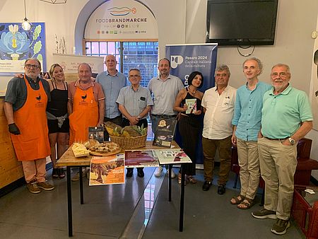 Marchetti e organizzatori di Mercatello sul Metauro 