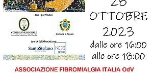 Locandina camminata fibromialgia e salute