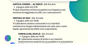 locandina iniziative centro famiglie all' L'eco delle cose