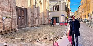 Pozzi davanti i lavori antistanti la chiesa di San Giovanni