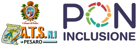 Logo del Comune di Pesaro, ATS n.1 e PON inclusione