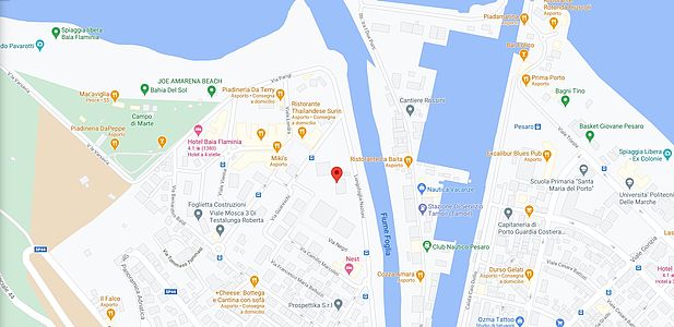 mappa piscina baia flaminia