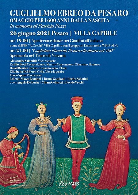 Guglielmo Ebreo da Pesaro. Locandina