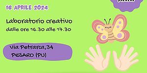Locandina laboratorio Mani di Farfalla