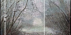 L'immagine della mostra di Claudio Marangoni  ‘La pittura nel Delta’ alla Galleria Rossini di Pesaro