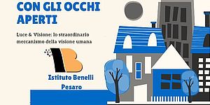 immagine tratta dalla locandina disegno raffigurante case e alberi