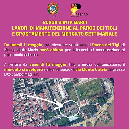 Indicazione manutenzione Parco dei Tigli
