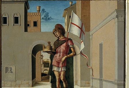 San Terenzio_pilastrino Pala dell'Incoronazione della Vergine di G. Bellini