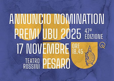 Le nomination dei premi UBU 2025 a Pesaro