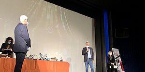 Ricci ed altri sul palco