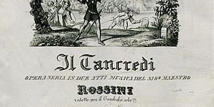 'Il Tancredi' frontespizio dell'opera