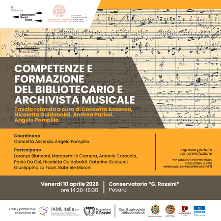 Competenze e formazione del bibliotecario e archivista musicale