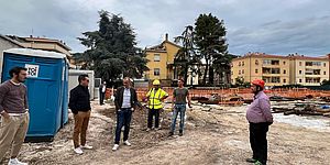 Ricci e tecnici nel cantiere