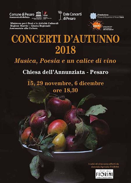 locandina Concerti d'Autunno Ente Concerti 2018