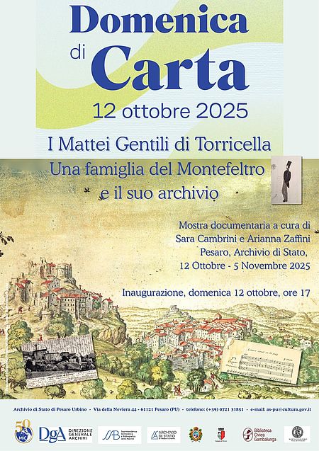  I Mattei Gentili di Torricella: una famiglia del Montefeltro e il suo archivio