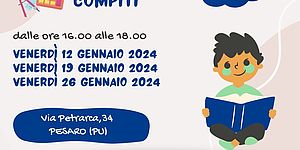 Locandina aiuto compiti gennaio 2024