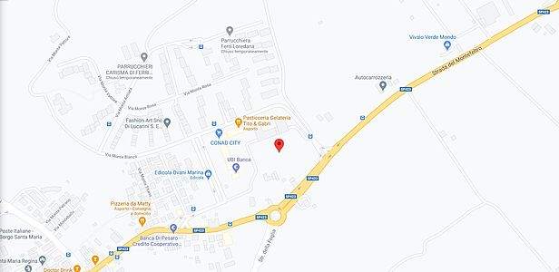 mappa stadio borgo santa maria