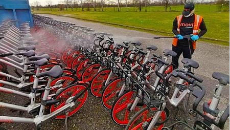 Foto sanificazione Mobike