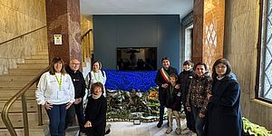 Biancani con partecipanti concorso dei presepi