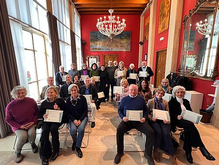 Ricci Murgia e insegnati andati in pensione