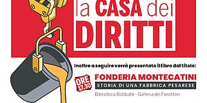 Casa dei diritti. Inaugurazione e presentazione libro. Locandina