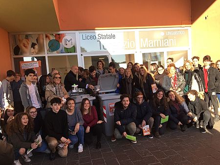 I ragazzi delle scuole del Campus 