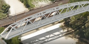 Rendering ponteciclopedonale 