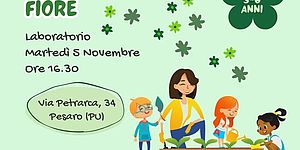 immagine di donna e bambini che annaffiano piante 