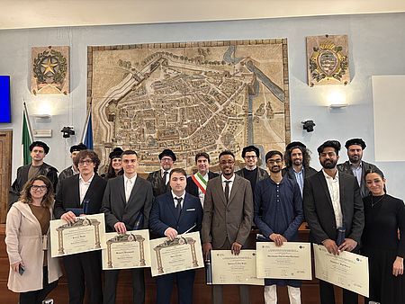 Biancani Frenquellucci Murgia con regazzi laureati