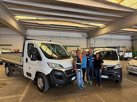 i nuovi mezzi del Centro operativo