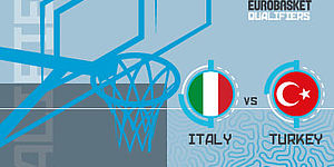 Locandina partita basket Italia Turchia