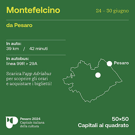Montefelcino come arrivare 