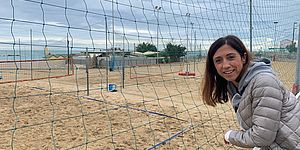 Della Dora con dietro spiaggia Beach