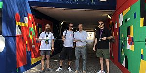 Inaugurata l’opera realizzata a Loreto da Geometric Bang e organizzata dell'associazione Re/Ur Reperti Urbani