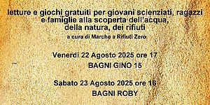 Locandina educare in spiaggia a Pesaro