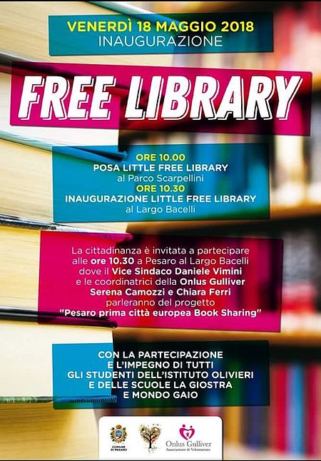 Locandina inaugurazione little free library