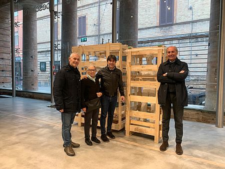 Biancani Marco Vangi con la madre Graziella e Elio Giuliani