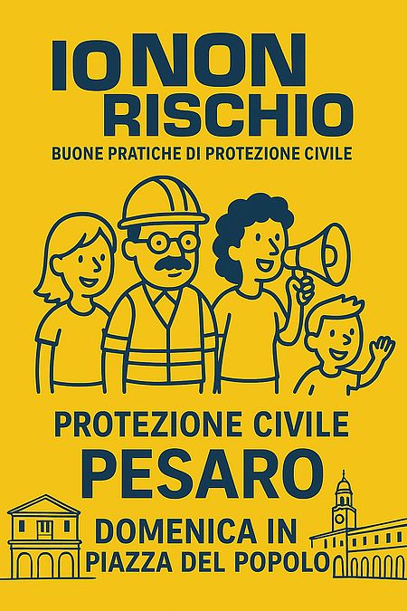locandina: Io non rischio - Buone partiche di Protezione Civile