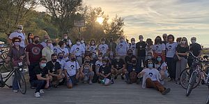 gruppo biciclettata per Zaki