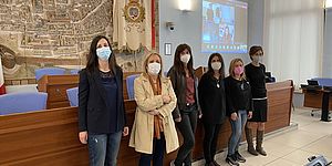 Ceccarelli Mengucci Baiocco e rappresentanti del centro anti violenza