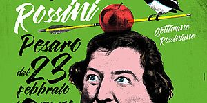 Disegno della testa di Rossini