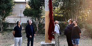 Ricci Ceriscioli ed altri inaugurazione scultura