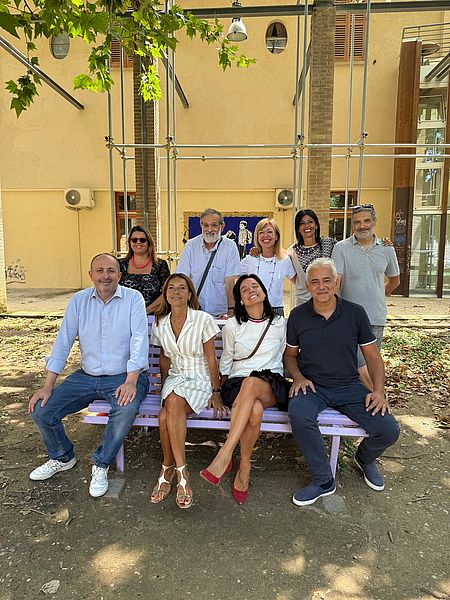 Vimini Pandolfi Vitri Bernabeo e associazione sulla panchina